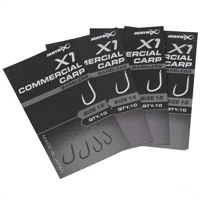 Matrix X1 Commercial Carp Barbless Spade End Hooks